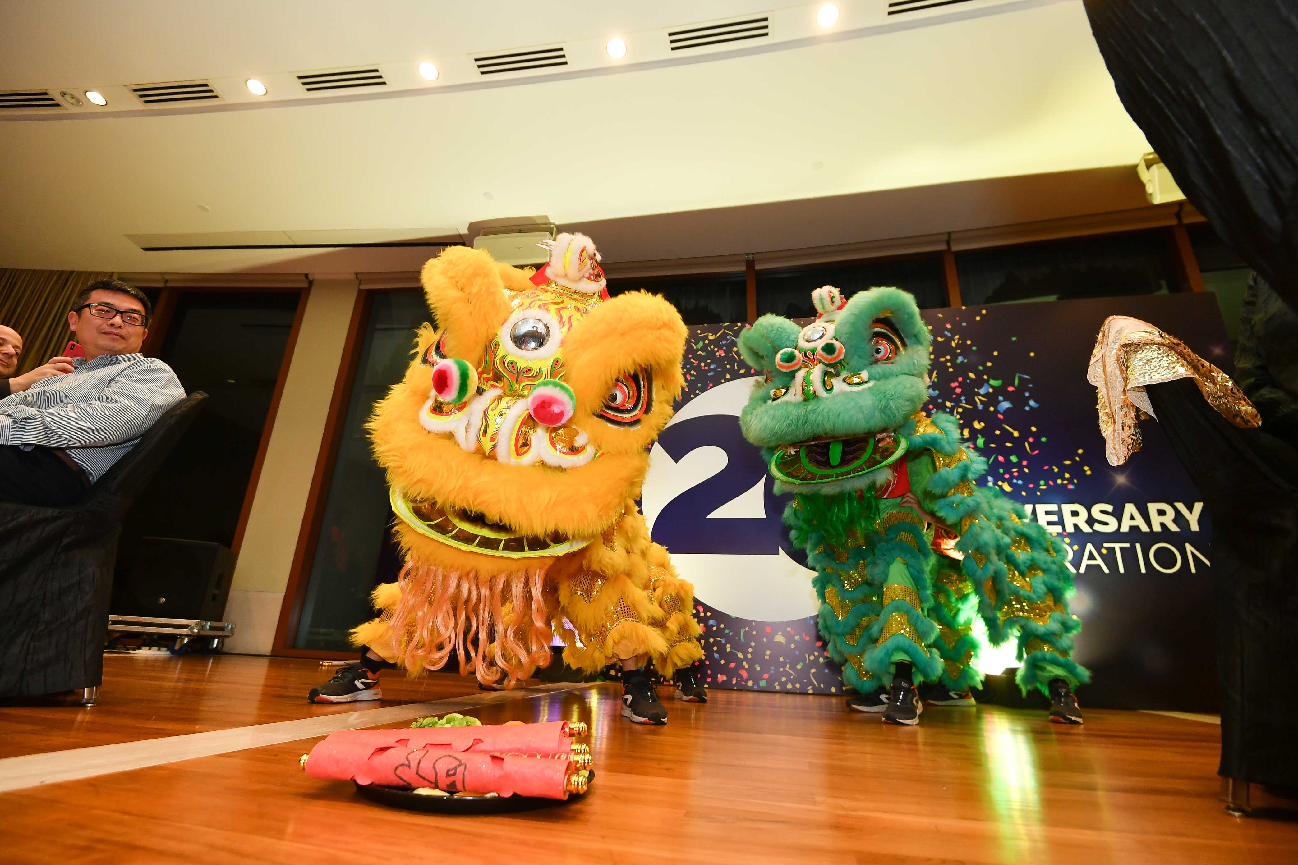 Lion Dance at Kolmar Event at Capella
