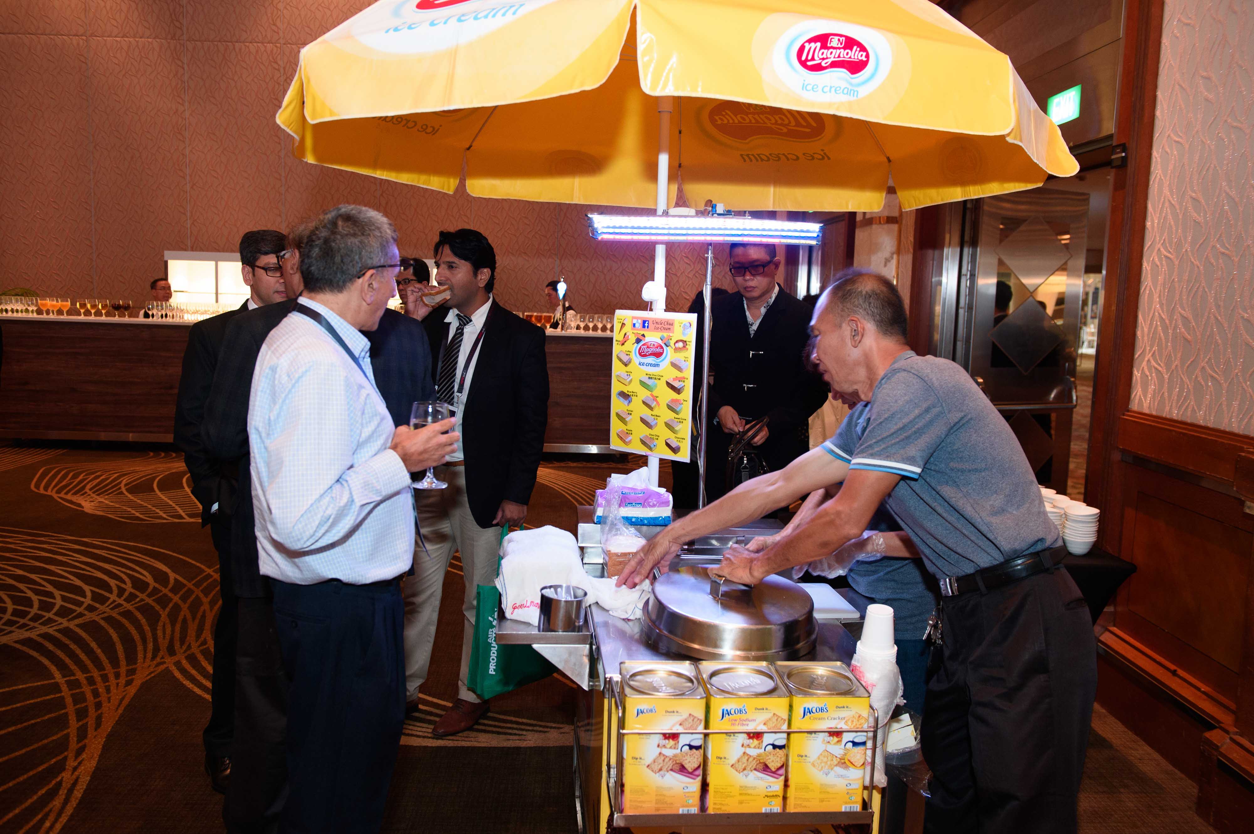 Ice cream uncle at Event Singapore