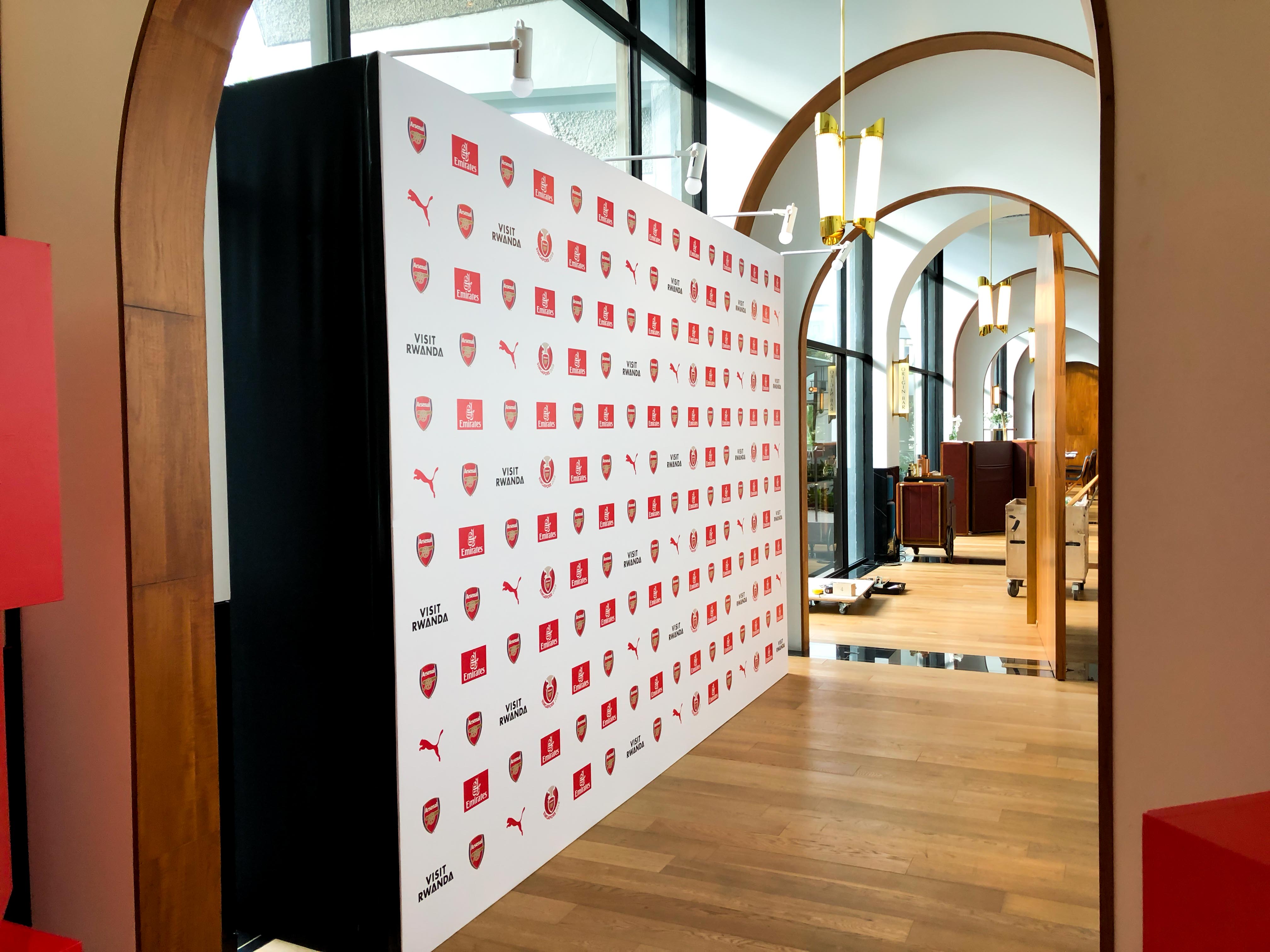 Photo of the Photo Wall and Photo Booth at the Origin Bar