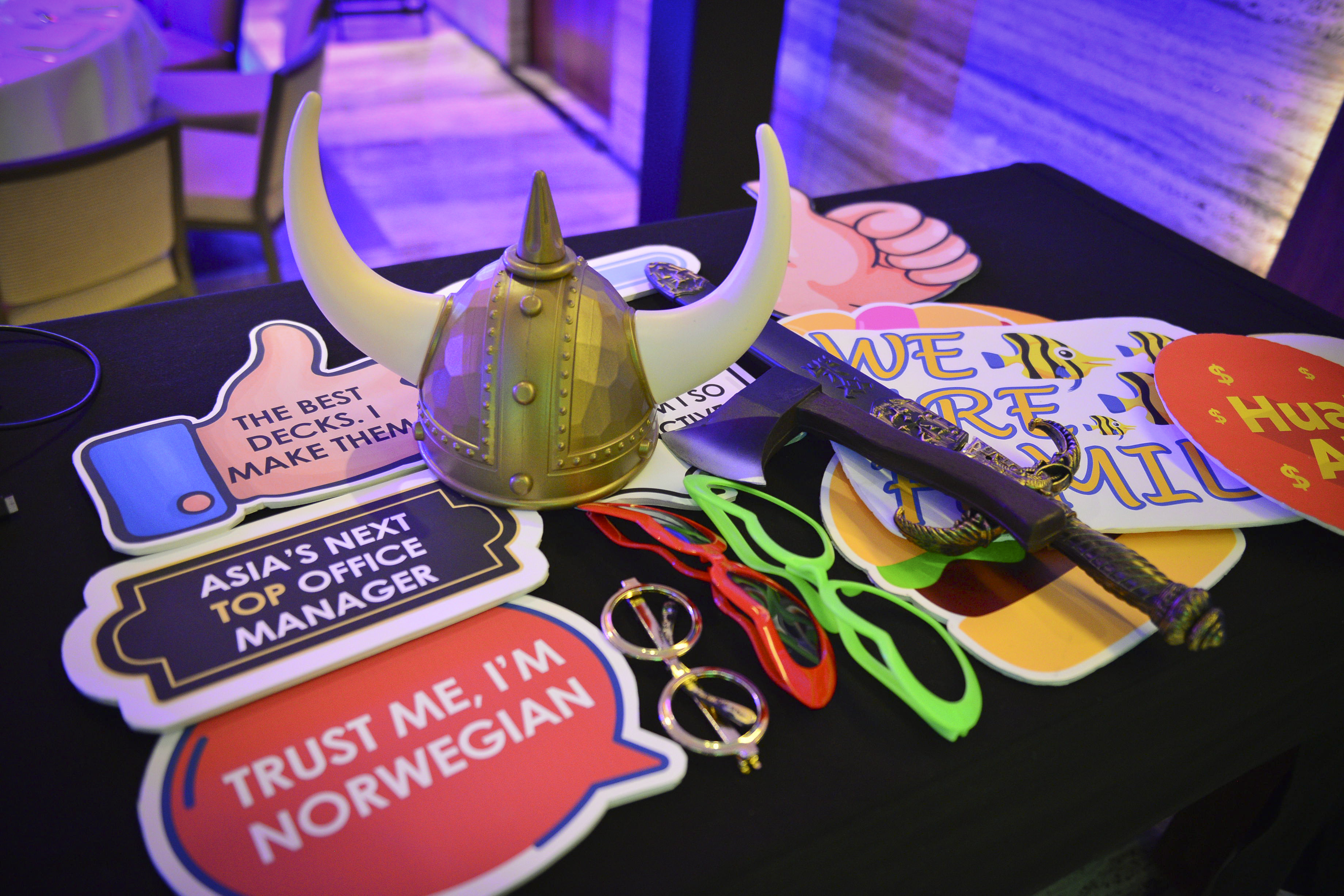 Image of Customised Photo Booth Props for events in Singapore